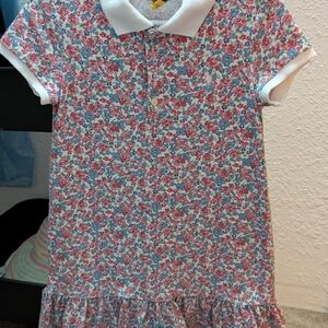 Ralph Lauren Floral Polo Dress with White Collar